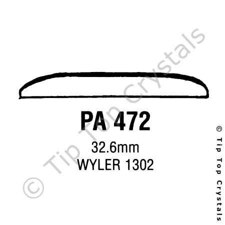 GS PA472 Watch Crystal