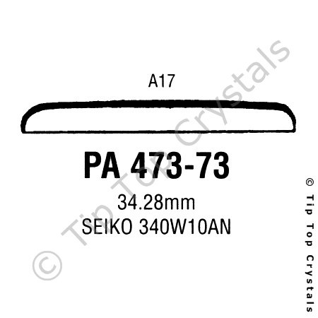 GS PA473-73 Watch Crystal