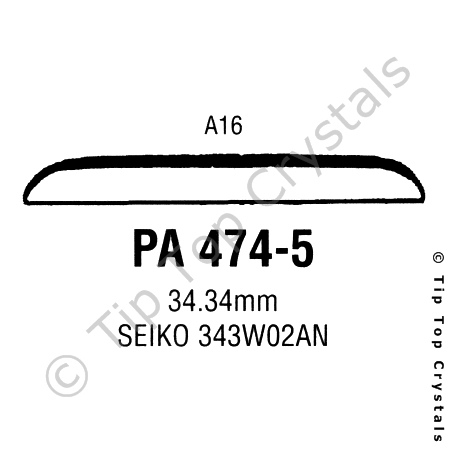 GS PA474-5 Watch Crystal