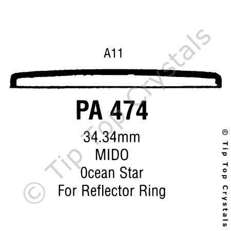 GS PA474 Watch Crystal