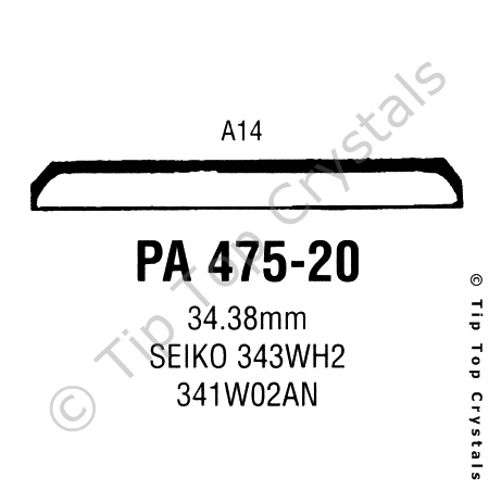 GS PA475-20 Watch Crystal