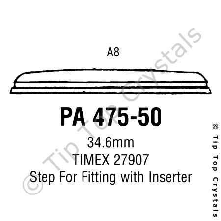 GS PA475-50 Watch Crystal