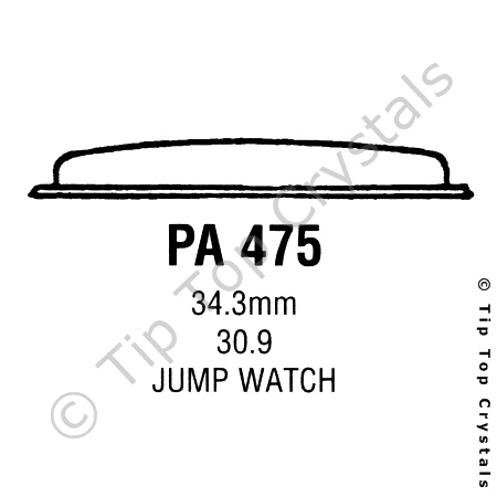 GS PA475 Watch Crystal