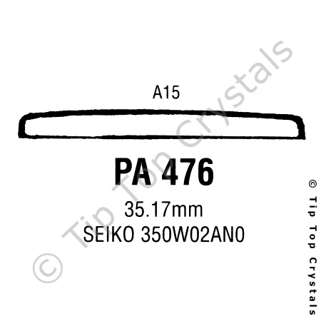 GS PA476 Watch Crystal