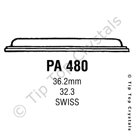 GS PA480 Watch Crystal