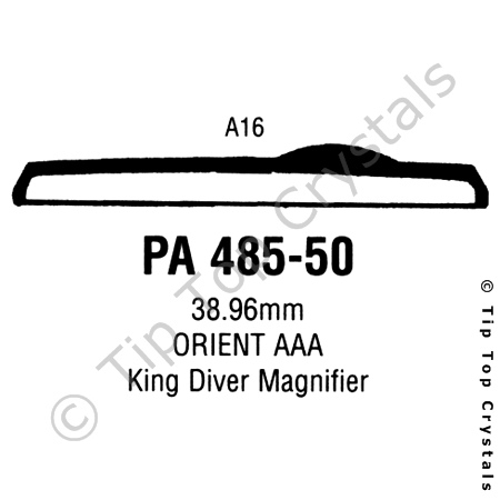 GS PA485-50 Watch Crystal