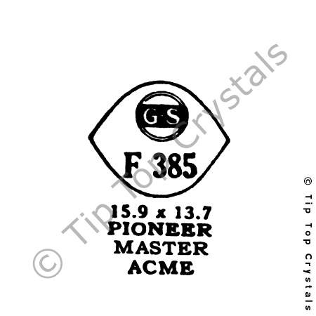 GS F385 Watch Crystal