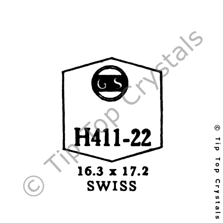 GS H411-22 Watch Crystal