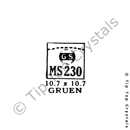 GS MS230 Watch Crystal