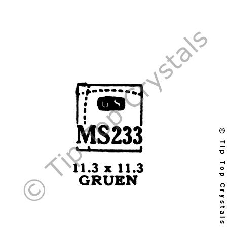 GS MS233 Watch Crystal