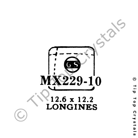 GS MX229-10 Watch Crystal