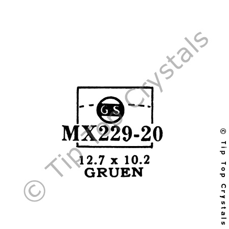 GS MX229-20 Watch Crystal