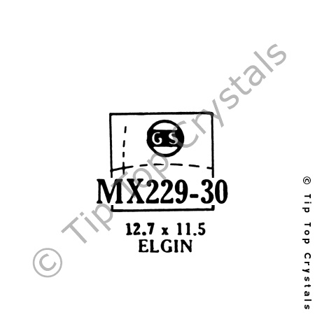 GS MX229-30 Watch Crystal