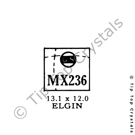 GS MX236 Watch Crystal
