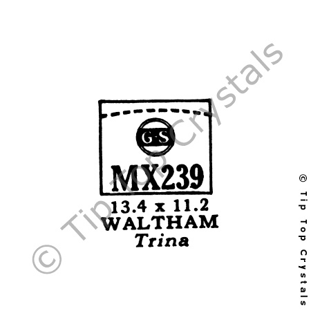 GS MX239 Watch Crystal