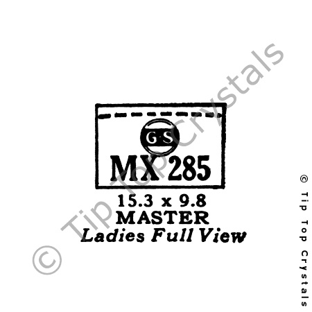 GS MX285 Watch Crystal