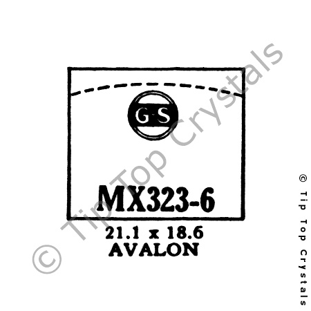 GS MX323-6 Watch Crystal
