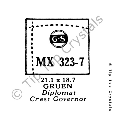 GS MX323-7 Watch Crystal