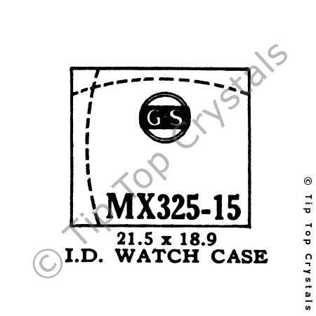 GS MX325-15 Watch Crystal