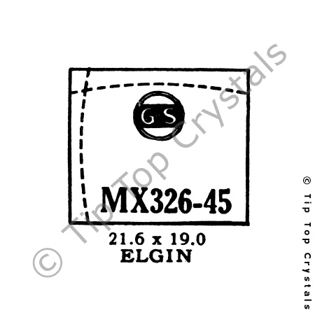 GS MX326-45 Watch Crystal