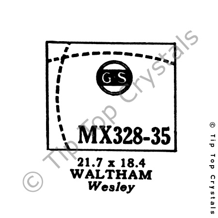 GS MX328-35 Watch Crystal