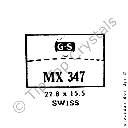 GS MX347 Watch Crystal