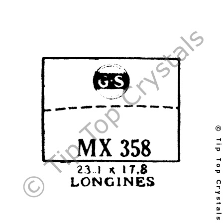 GS MX358 Watch Crystal