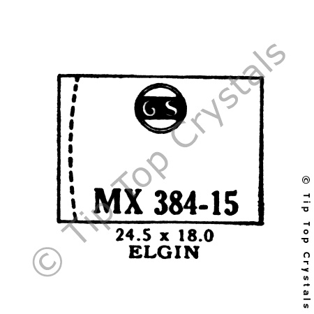 GS MX384-15 Watch Crystal