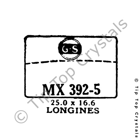 GS MX392-5 Watch Crystal
