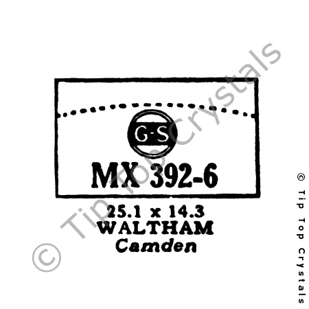 GS MX392-6 Watch Crystal