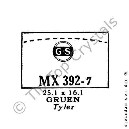 GS MX392-7 Watch Crystal