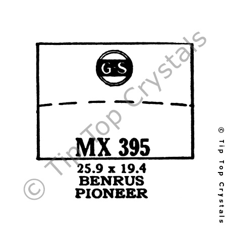 GS MX395 Watch Crystal