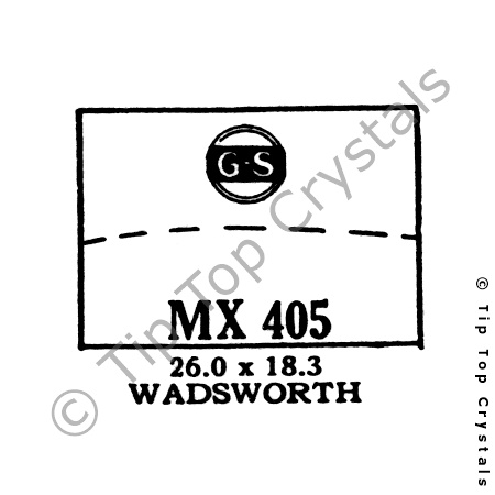 GS MX405 Watch Crystal