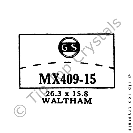 GS MX409-15 Watch Crystal