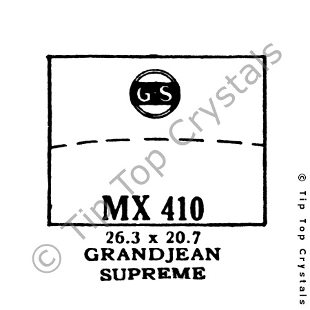 GS MX410 Watch Crystal
