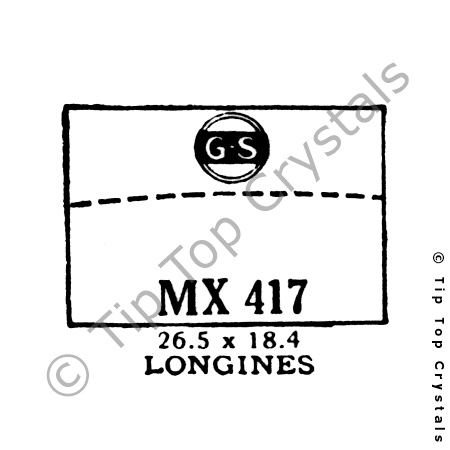 GS MX417 Watch Crystal