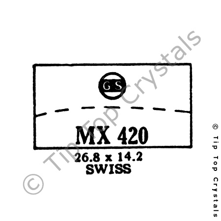 GS MX420 Watch Crystal