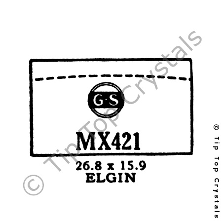GS MX421 Watch Crystal