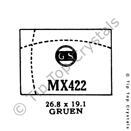 GS MX422 Watch Crystal