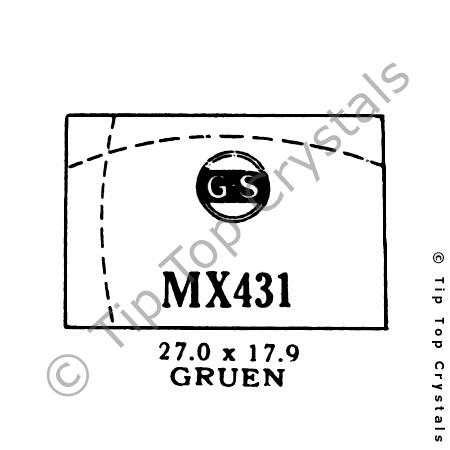 GS MX431 Watch Crystal