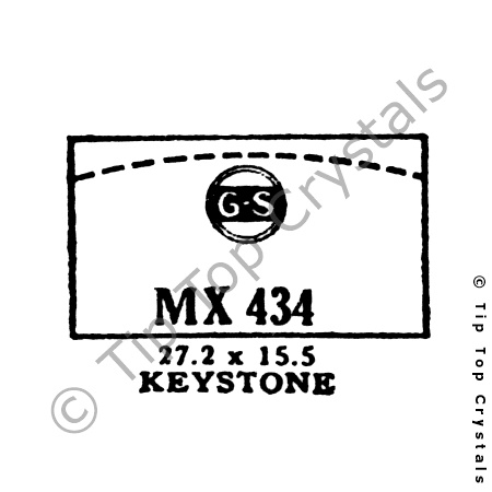 GS MX434 Watch Crystal