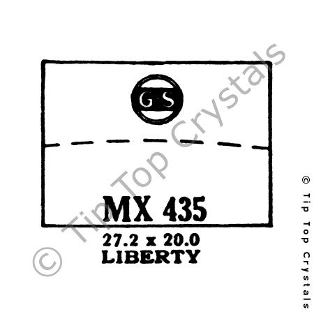 GS MX435 Watch Crystal