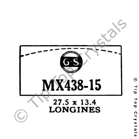 GS MX438-15 Watch Crystal