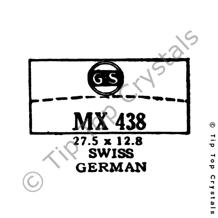GS MX438 Watch Crystal