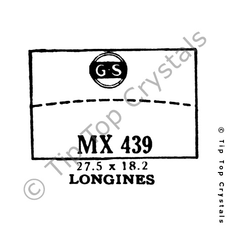 GS MX439 Watch Crystal