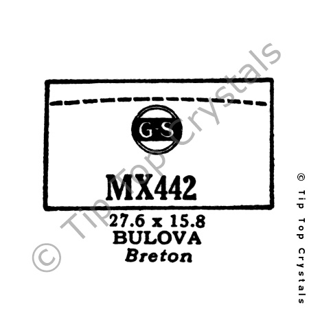 GS MX442 Watch Crystal