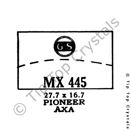 GS MX445 Watch Crystal