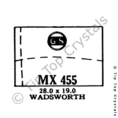 GS MX455 Watch Crystal