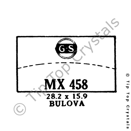 GS MX458 Watch Crystal