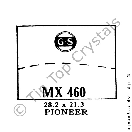 GS MX460 Watch Crystal